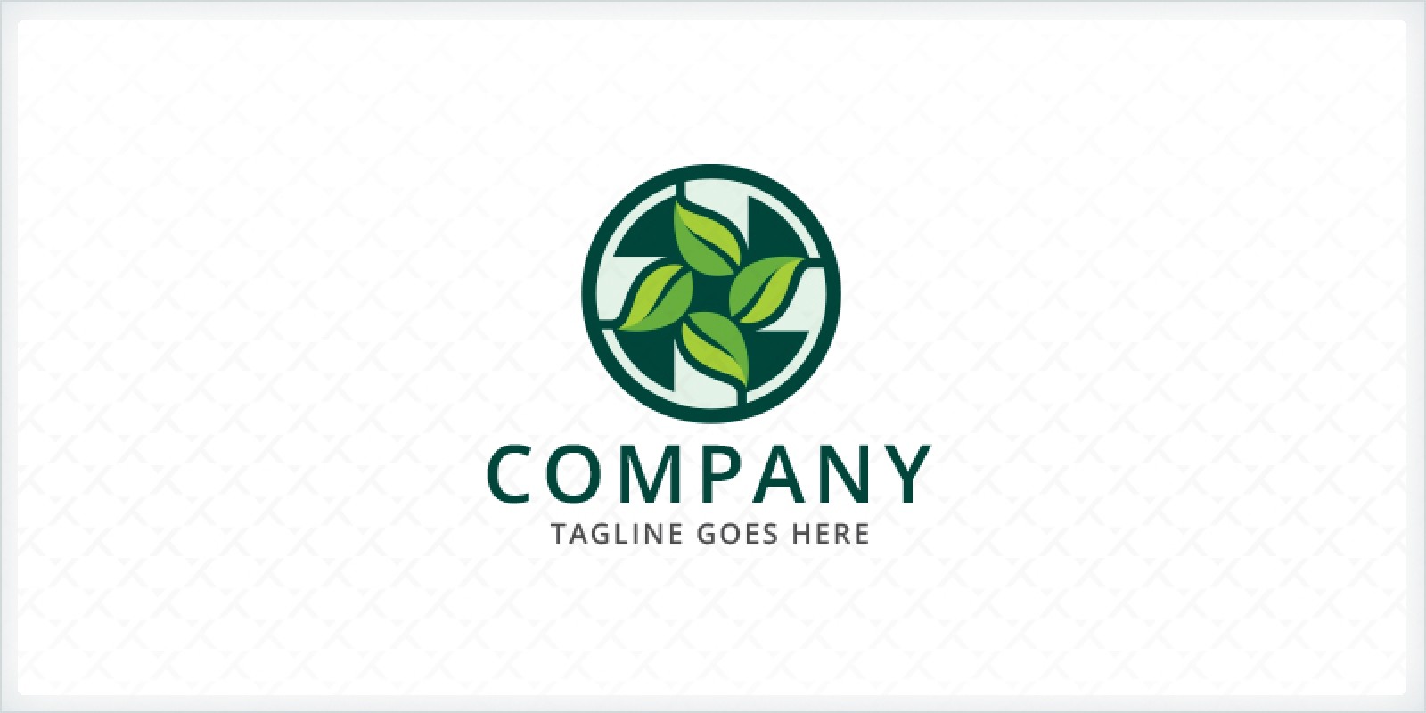 Leaves Cross - Medical Logo