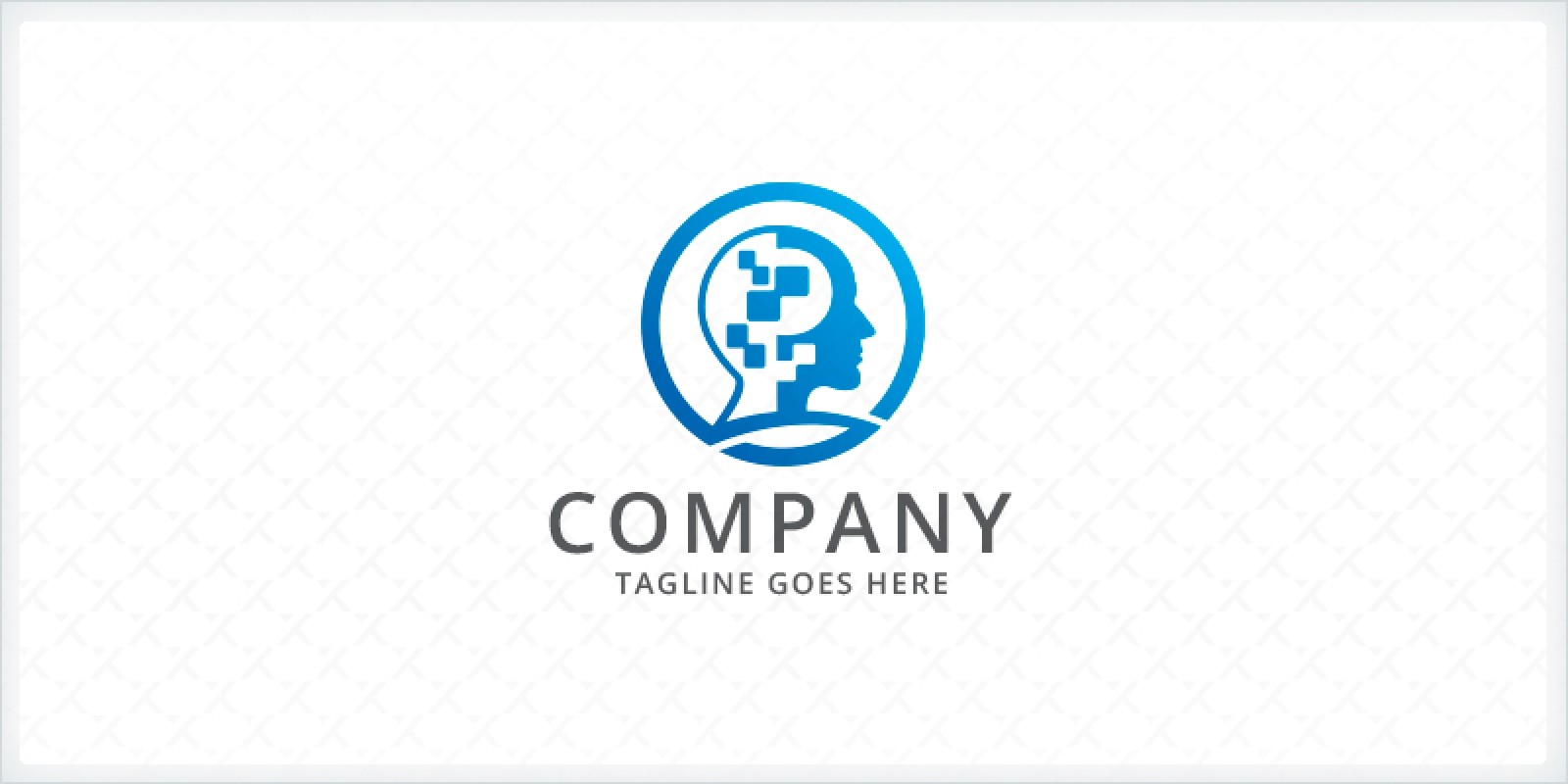 Brain Code - People Head Logo