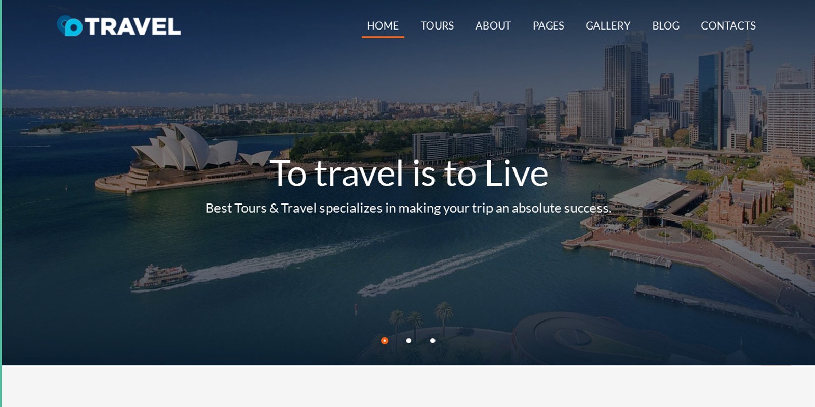 Travel â Agent And Tour Booking HTML5 Template