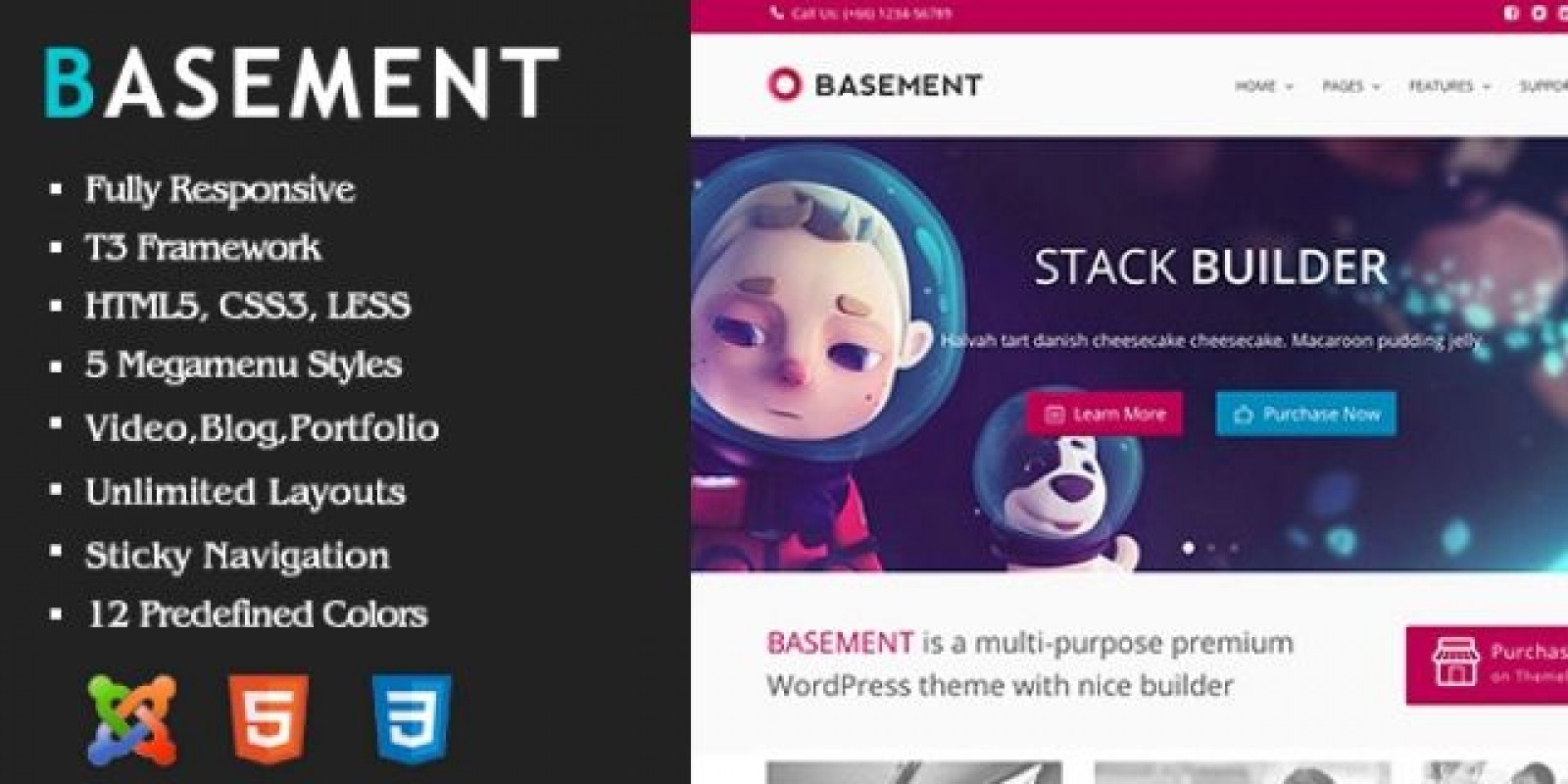Basement - Responsive Joomla Template