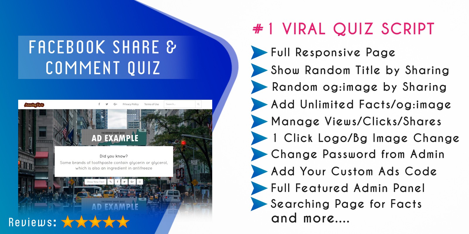 Facebook Share Quiz Script