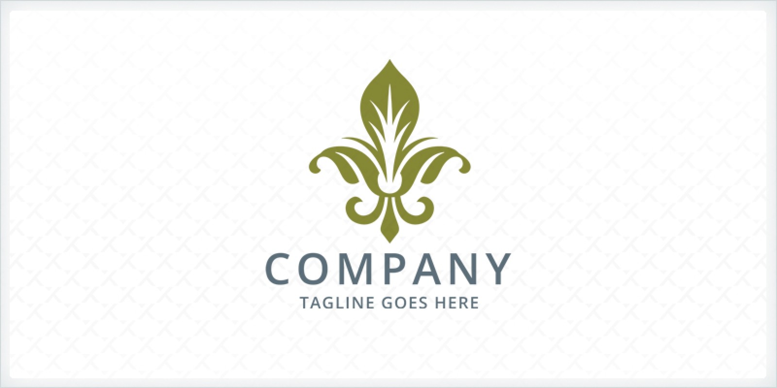 Stylized Fleur De Lis Logo