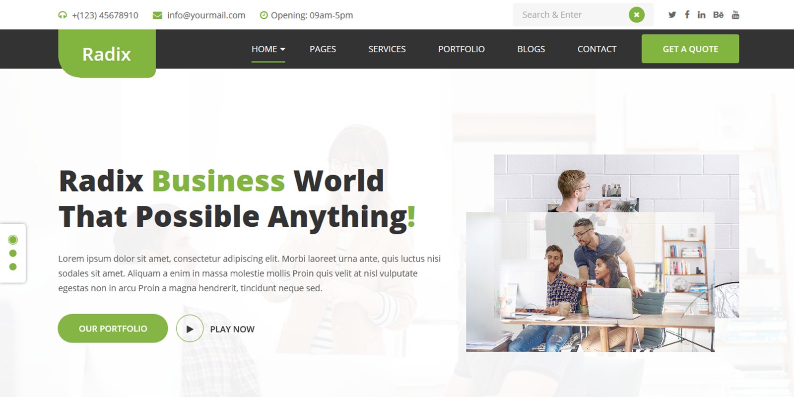 Radix - Multipurpose Consulting Template