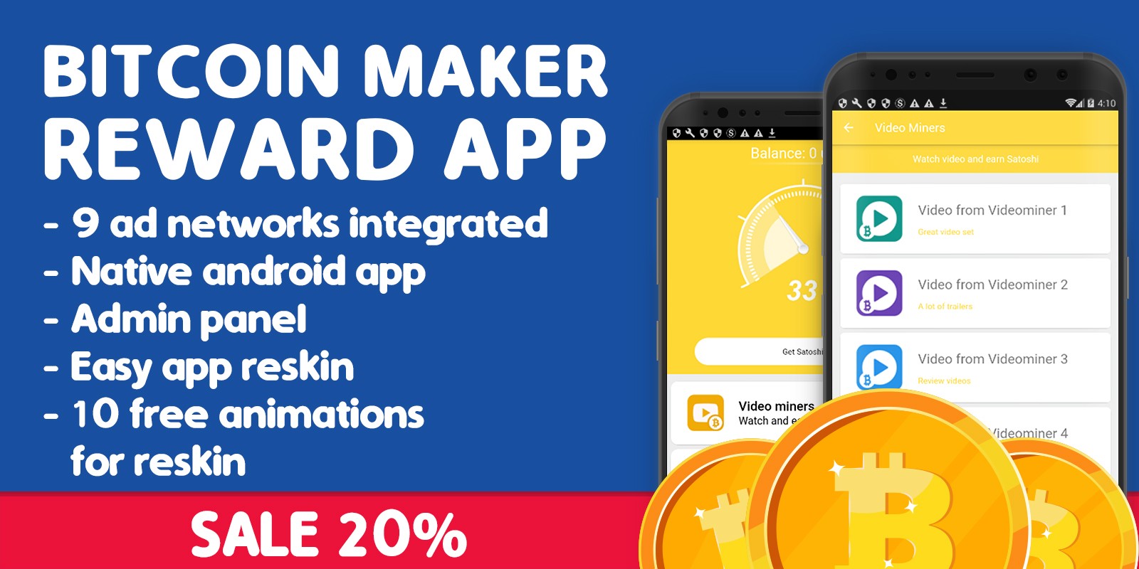 Bitcoin Maker Reward App Android Source Code - 