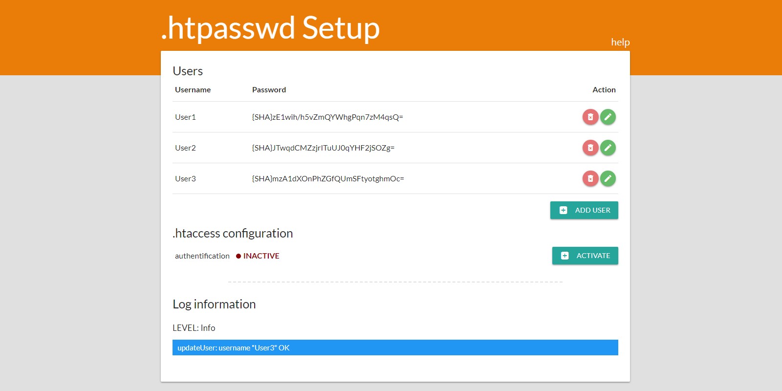 htaccess Security PHP Script