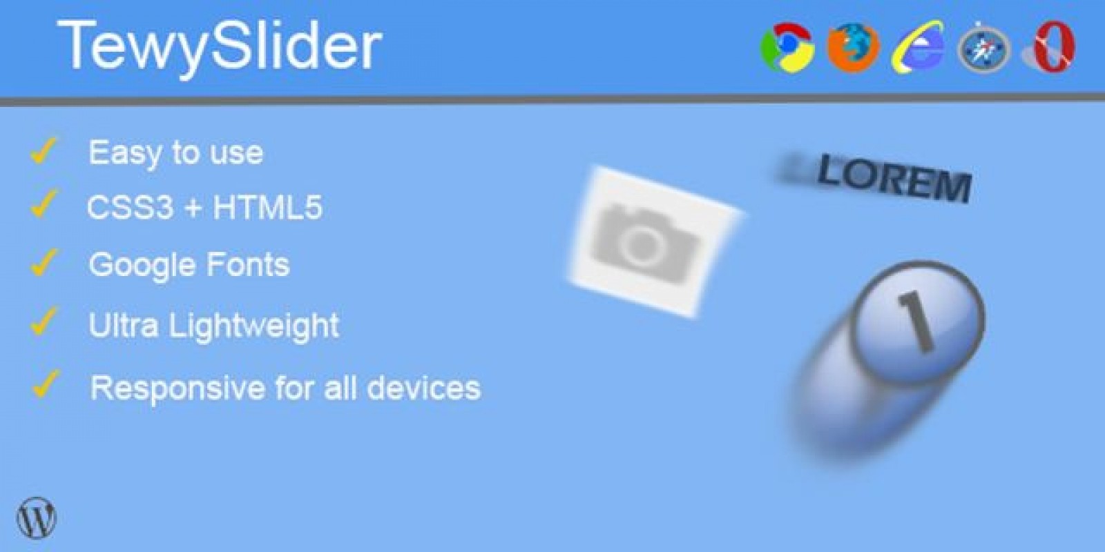 TewySlider - Slider Creator Wordpress Plugin