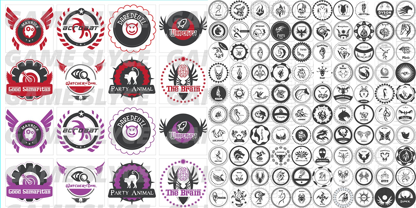 Achievement Seals 114 Icons Pack