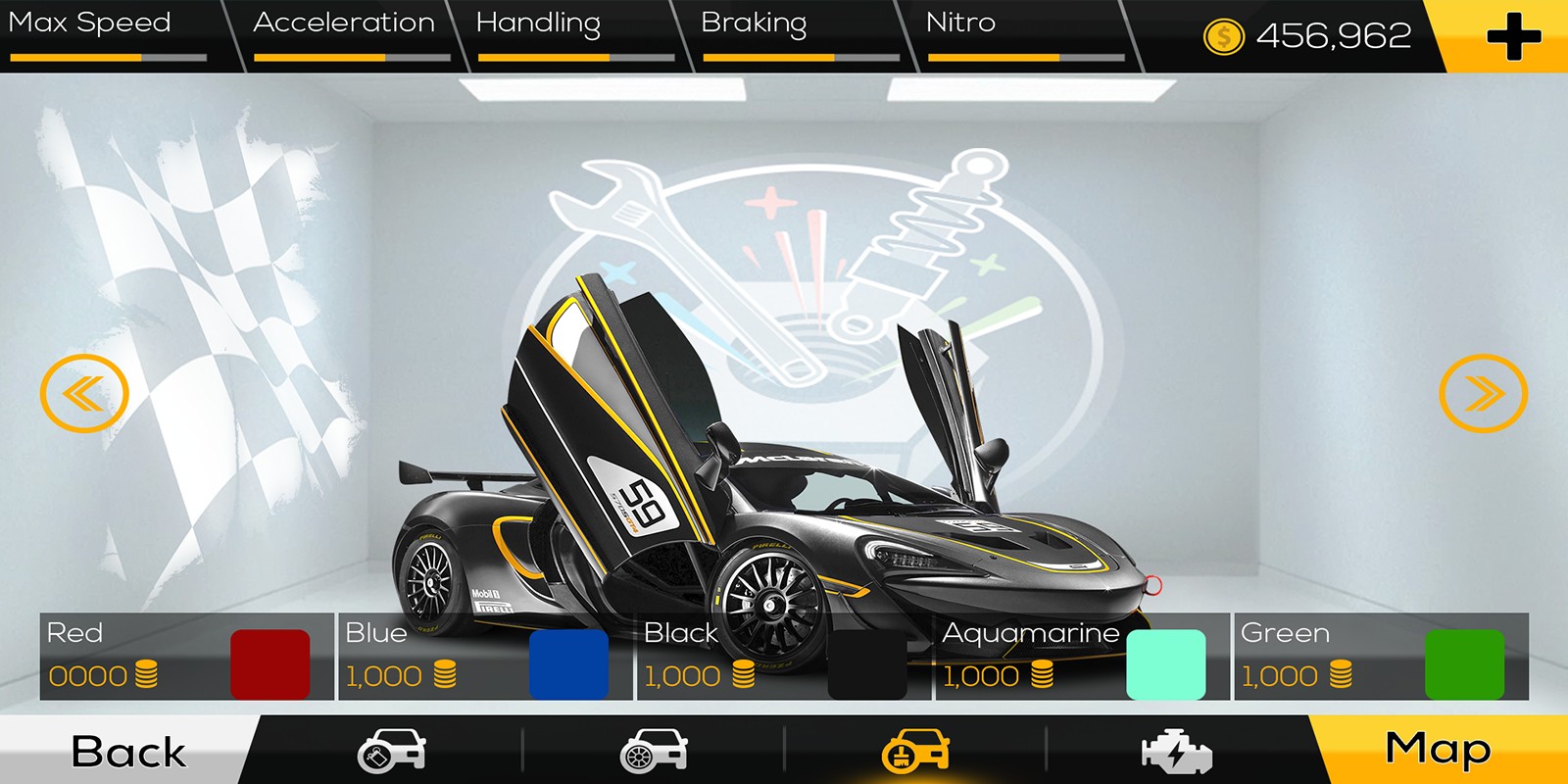 Racing Car Game UI Template Pack 3