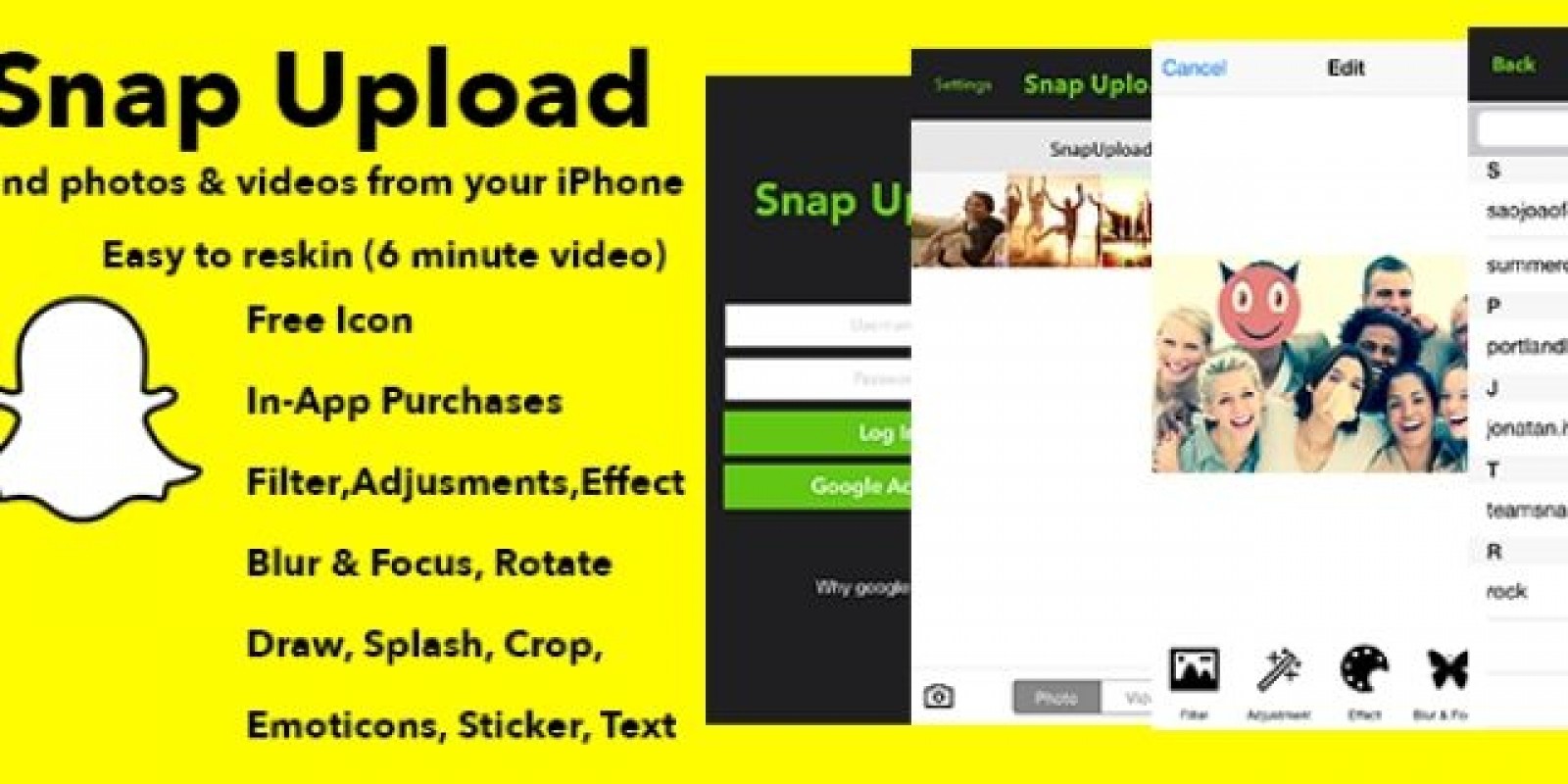 Snap Upload - iOS App Source Code