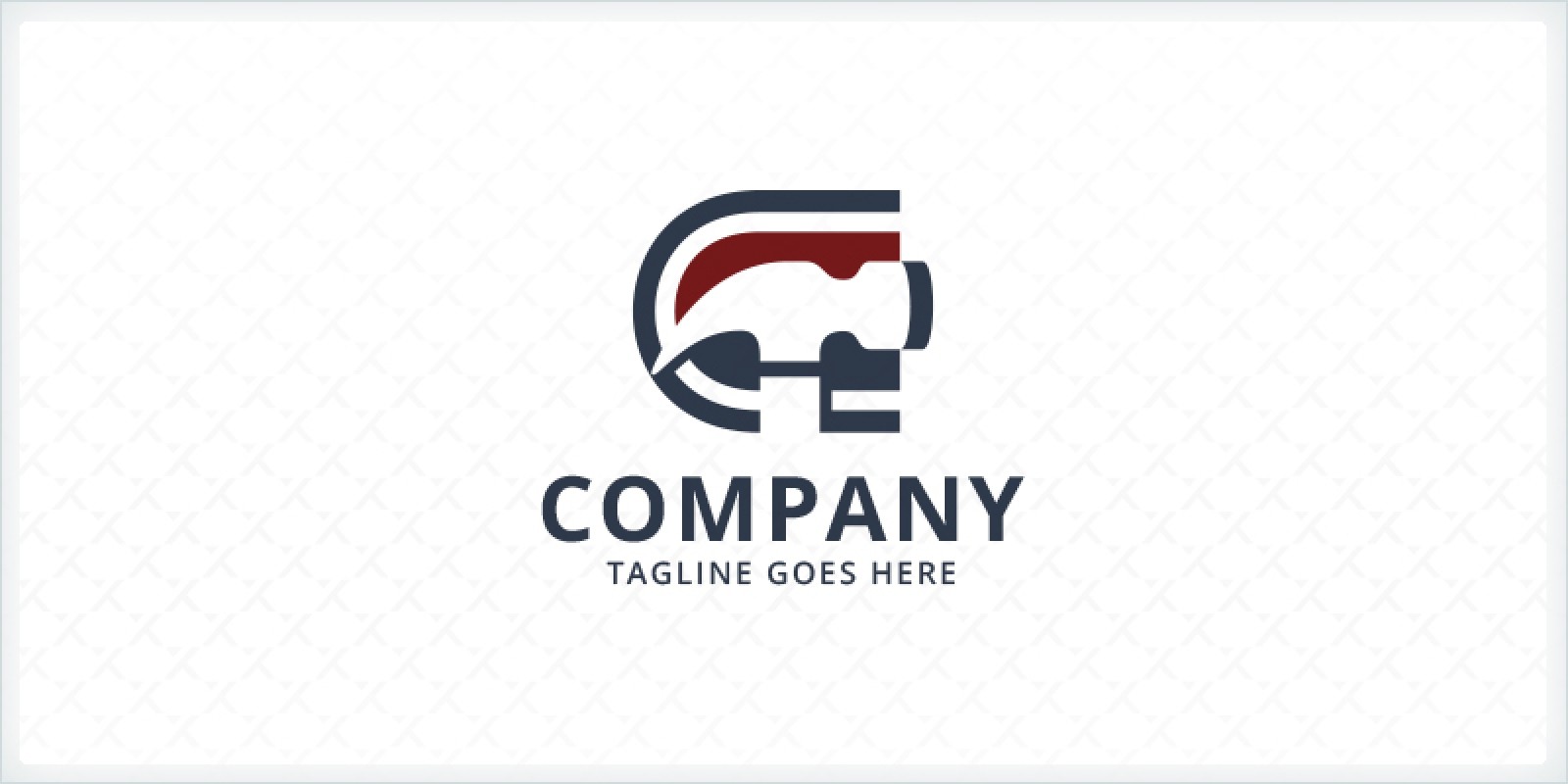 Letter C and Hammer Logo