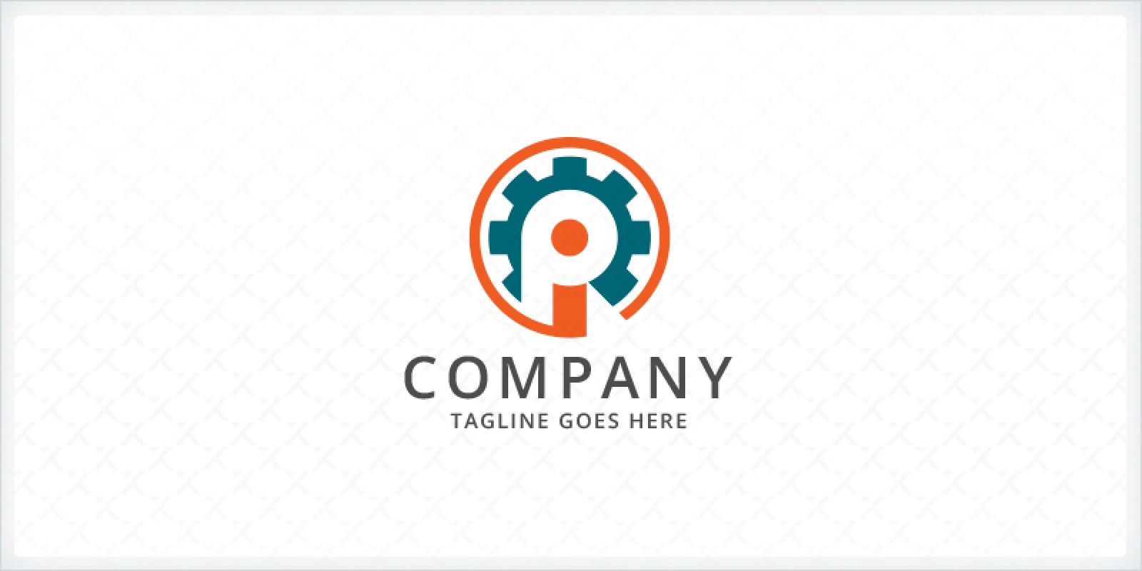 Letters PI or IP - Gear Logo