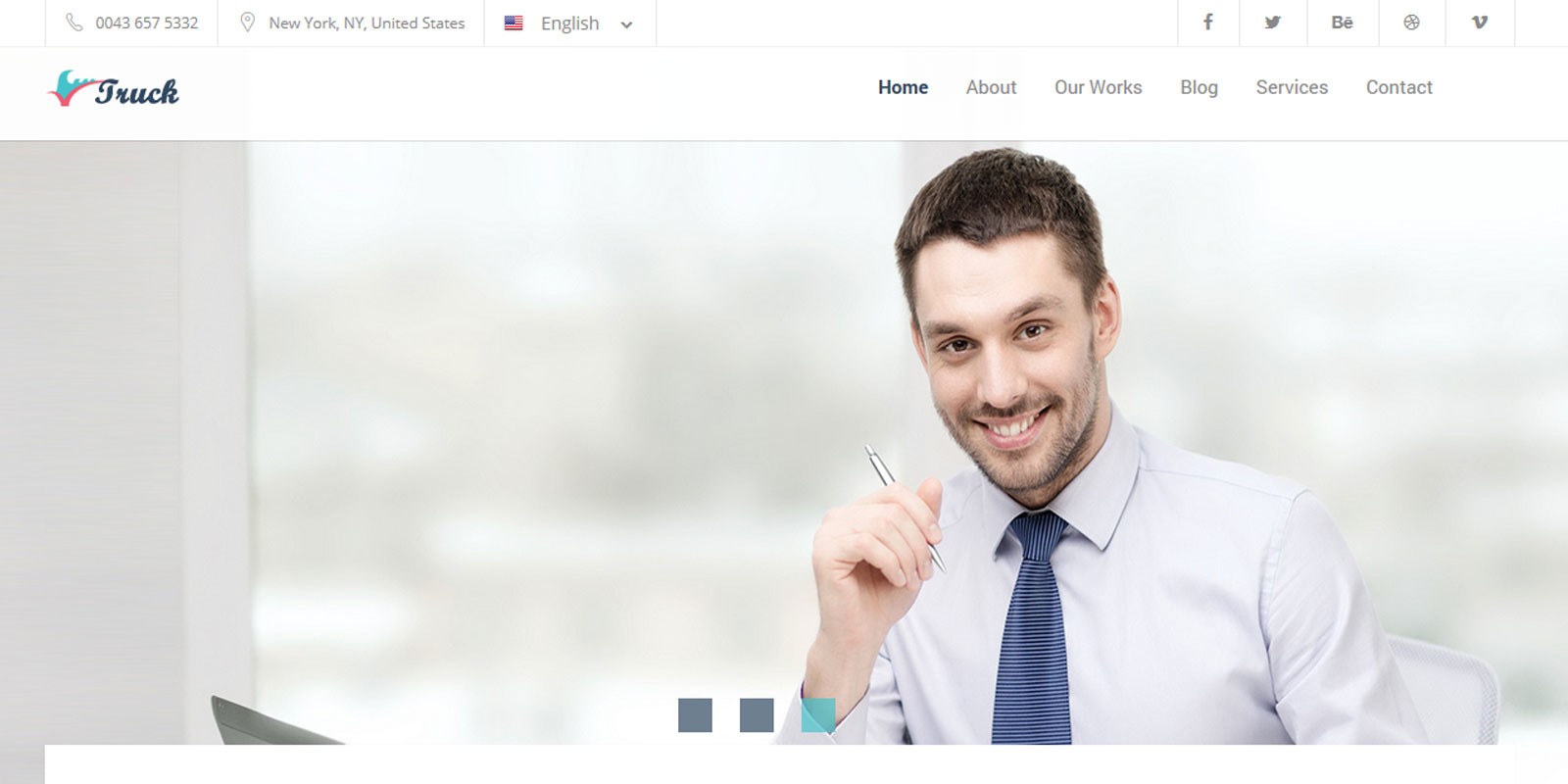 Truck Business and Finance HTML5 Template