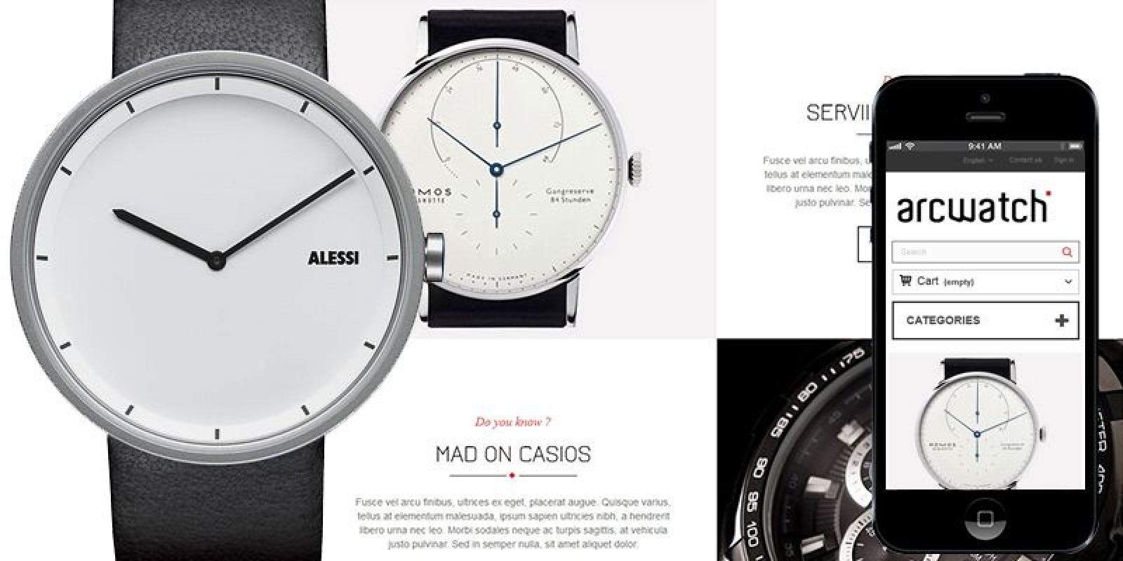 Arc Watch - PrestaShop Theme
