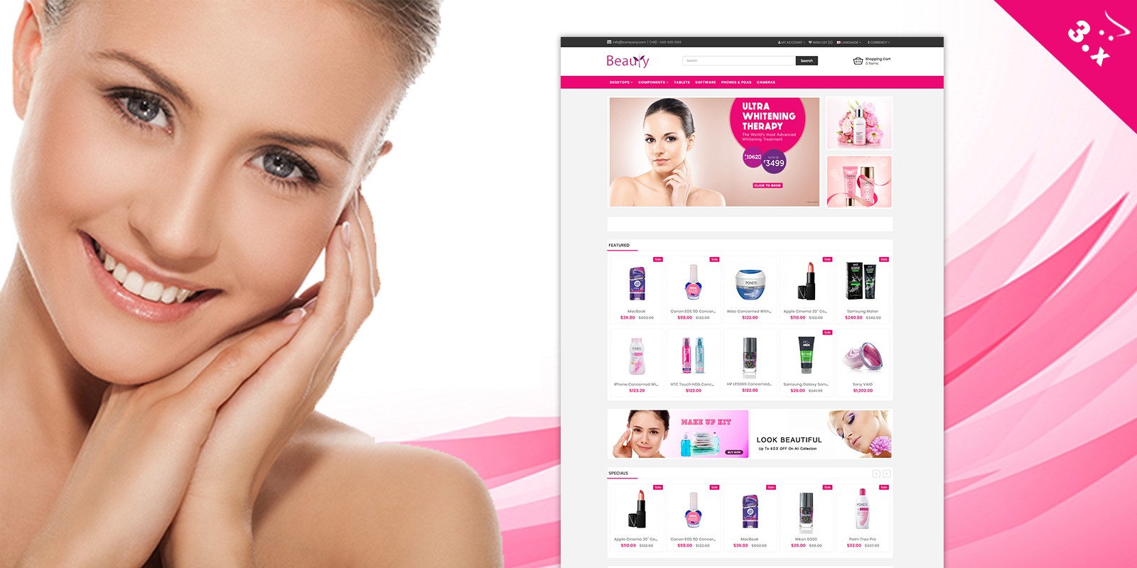 Beauty OpenCart Website Theme 