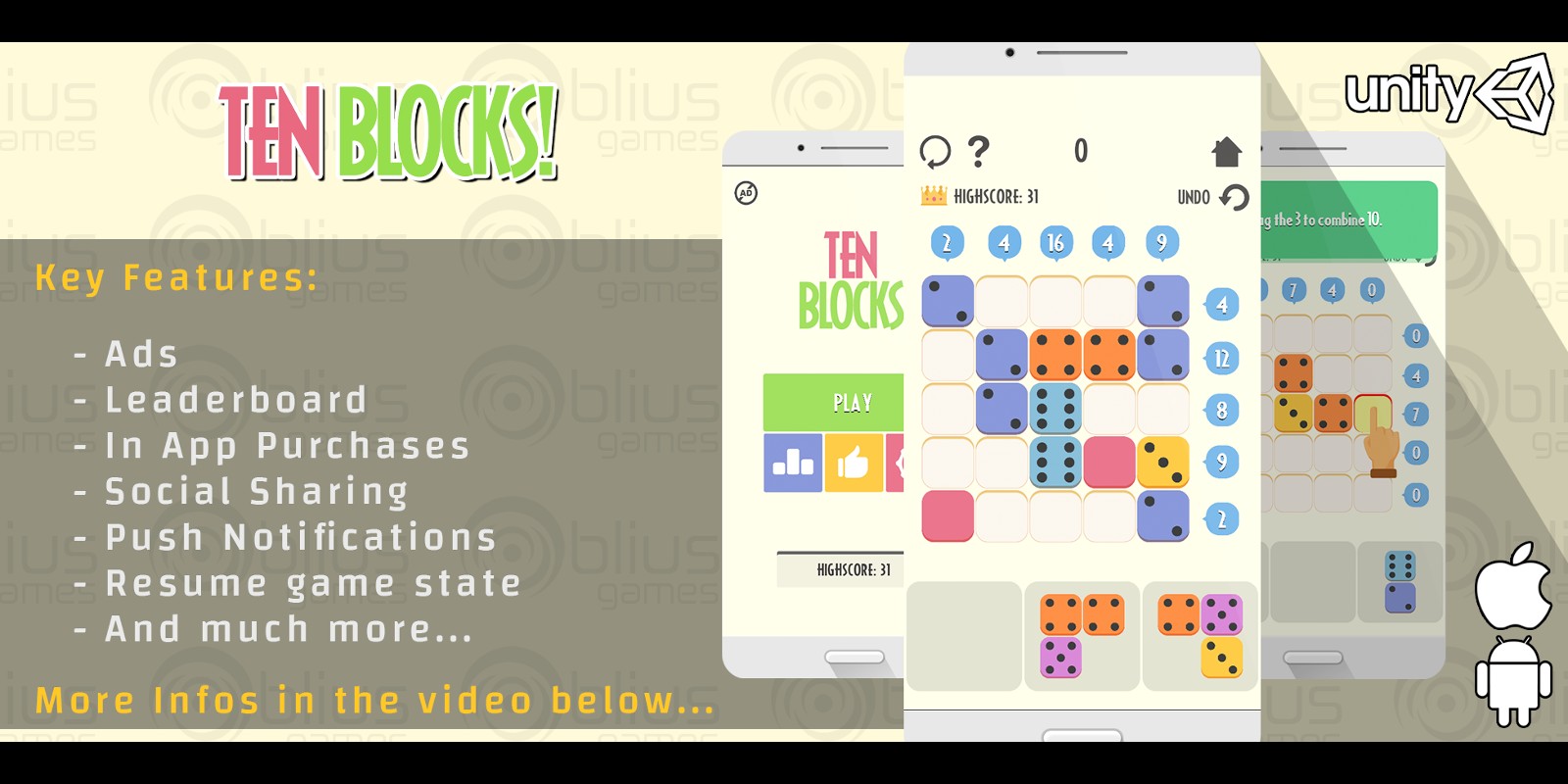 Ten Blocks - Unity Game Template