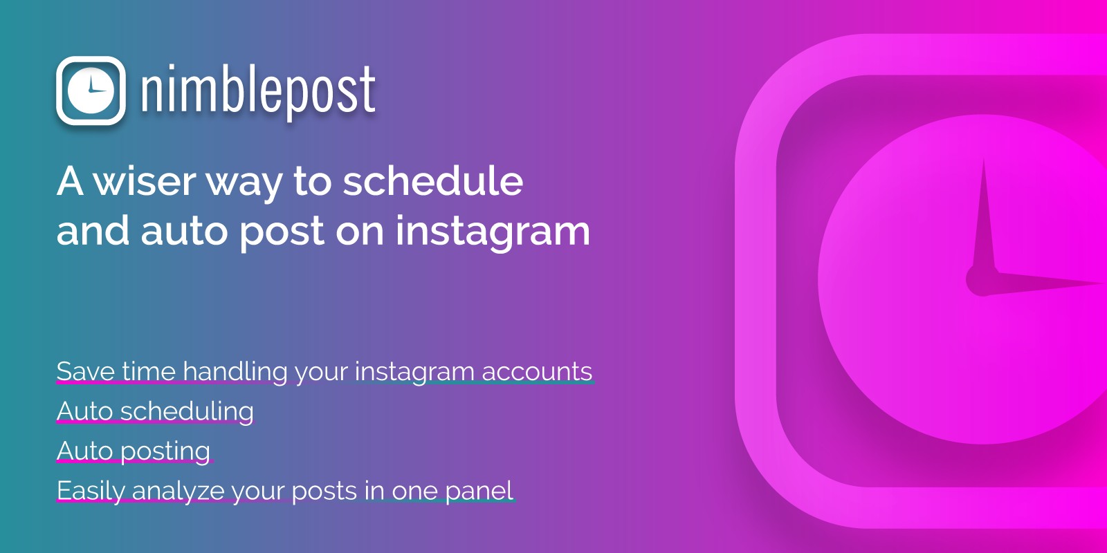 Instagram Autoposter And Scheduler - NimblePost