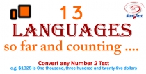 Num2Text Number to Text converter PHP Class  Screenshot 1