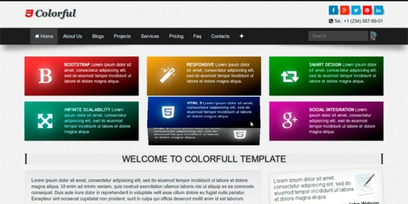 Colorful - Responsive Multipurpose HTML Template