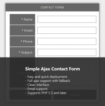 Simple Ajax Contact Form PHP Script Screenshot 1