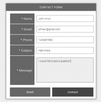 Simple Ajax Contact Form PHP Script Screenshot 3