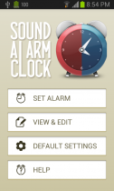 Sound Alarm Clock - Android App Source Code Screenshot 1