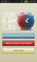 Sound Alarm Clock - Android App Source Code Screenshot 2