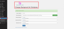 Background Changer - Wordpress Plugin Screenshot 1