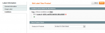 Product Labels - Magento Extension Screenshot 1