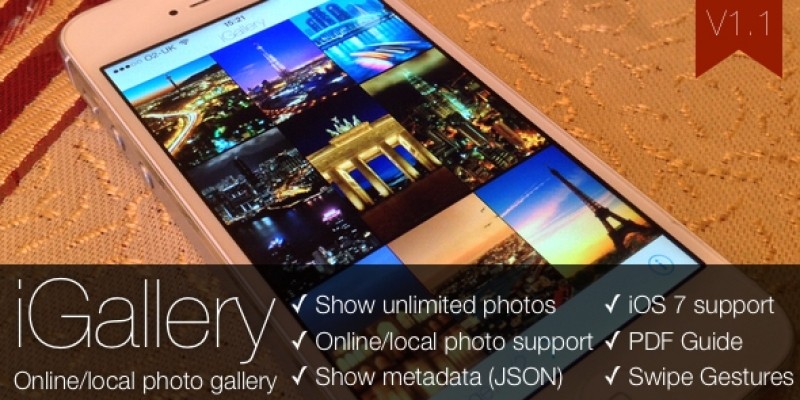 iGallery - Photo Gallery App iOS Source Code
