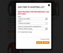 Shopping List - Magento Extension Screenshot 1