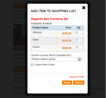 Shopping List - Magento Extension Screenshot 2