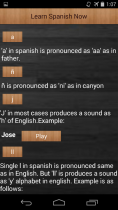 Learn Spanish Now Android App Source Code Screenshot 2