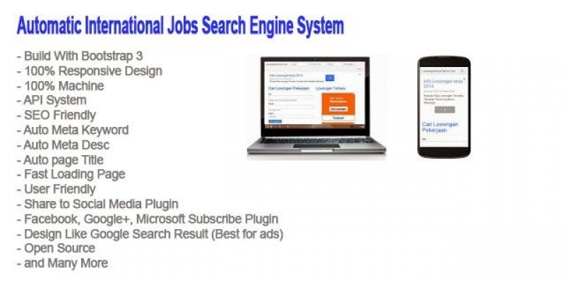 Jobs Search Engine System PHP Script