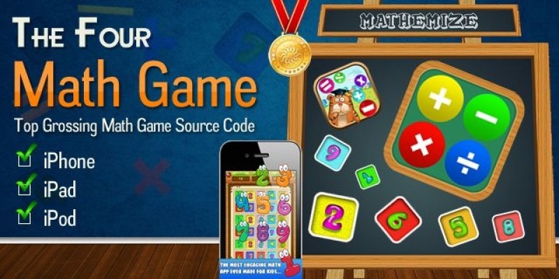 The Four Math Game iOS Source Code