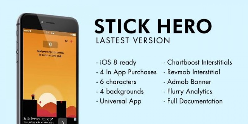Stick Hero Latest Version - iOS Source Code