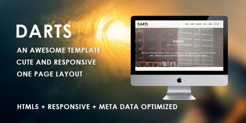 Darts - Responsive Portfolio HTML Template