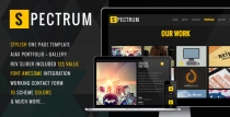  Spectrum - Responsive One Page HTML Template Screenshot 1
