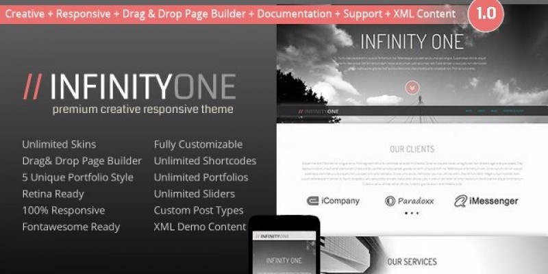 InfinityOne Creative & Responsive WordPress Theme