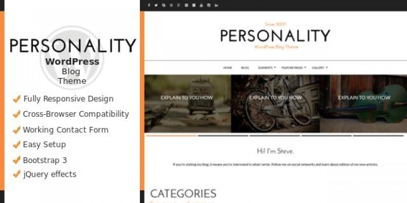 Personality - WordPress Personal Blog Theme