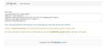 OF Security - SQL Injection & Flood protection PHP Screenshot 3