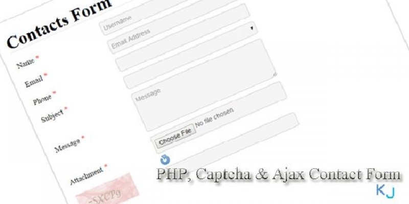 PHP Captcha & AJAX Contact Form