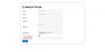 PHP Captcha & AJAX Contact Form Screenshot 1