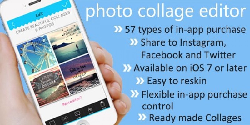 Photo Collage Editor - iOS App Source Code