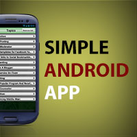 Book or Topics App - Simple Android  App Template 