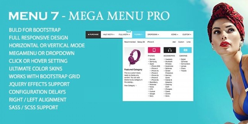 Menu7 -  JQuery Bootstrap Megamenu