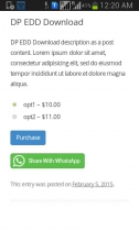 Wordpress WhatsApp Share Button Plugin  Screenshot 3
