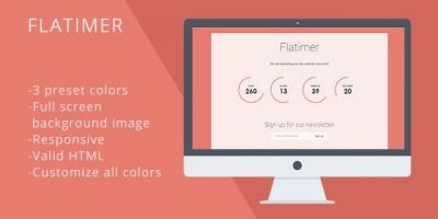 Flatimer - Coming soon HTML Template