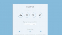 Flatimer - Coming soon HTML Template Screenshot 1