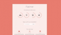 Flatimer - Coming soon HTML Template Screenshot 3