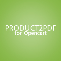 Product2PDF - Opencart Extension